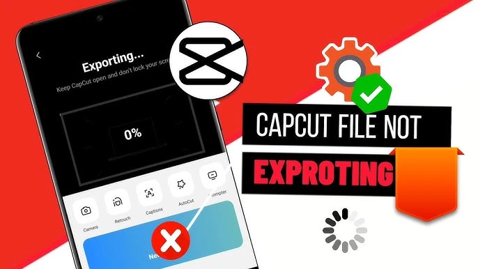 capcut file not exporting on android